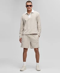 Mode of One Men's Horizontal-Stripe French Terry Polo, Exclusively at Macy's