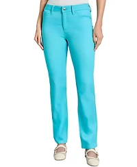 Jones New York Women's Lexington Mid Rise Straight Leg Denim Jeans