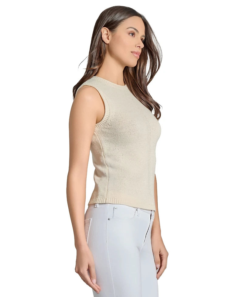 Jones New York Women's Roll-Neck Sleeveless Sweater