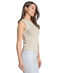 Jones New York Women's Roll-Neck Sleeveless Sweater