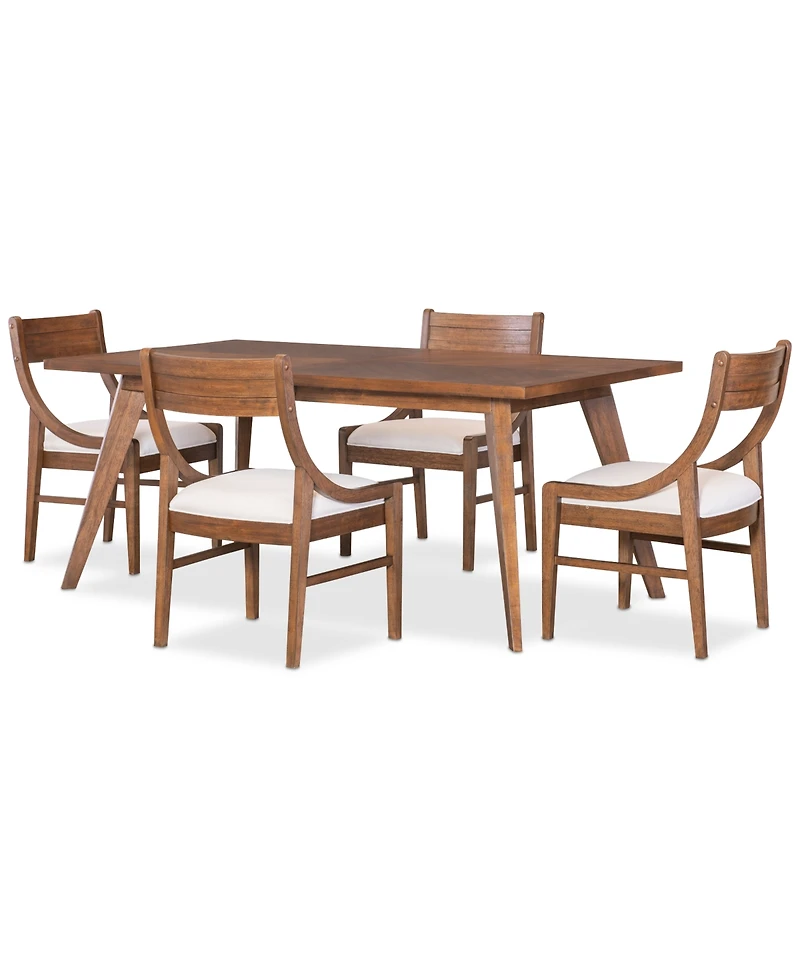 Greystone Ii 5-Pc. Dining Set (Rectangular Table & 4 Chairs)