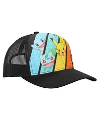 Pokemon Boys Multicharacter Mesh and Microfiber Youth Baseball Hat