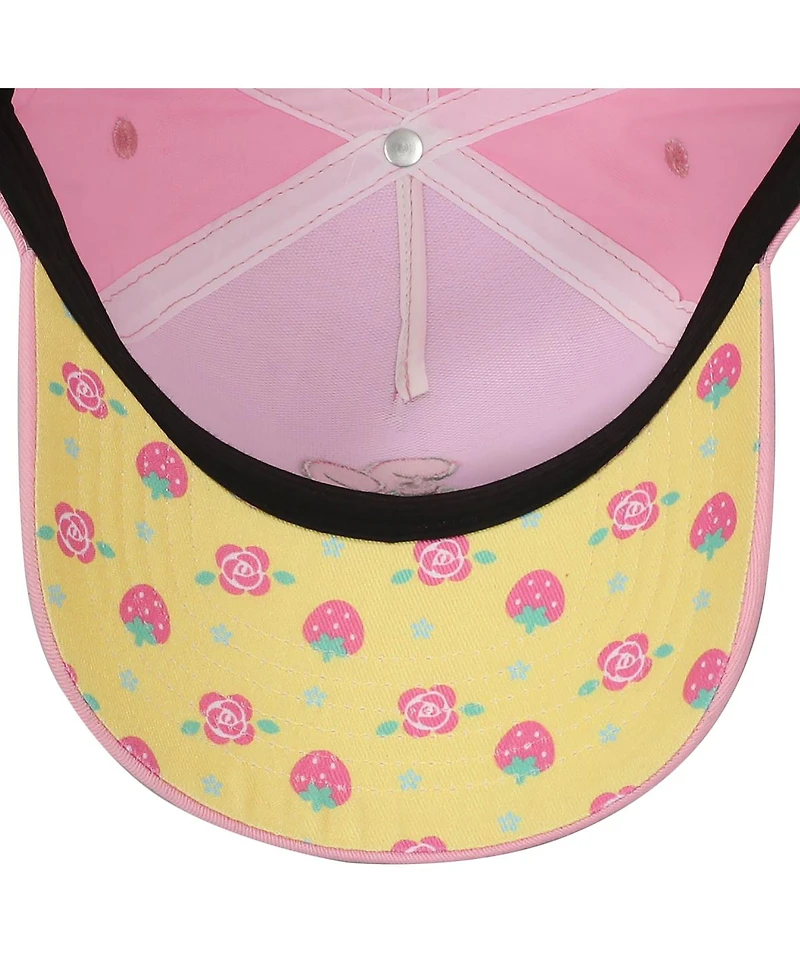 My Melody Character In Window Women's Pink Baseball Cap