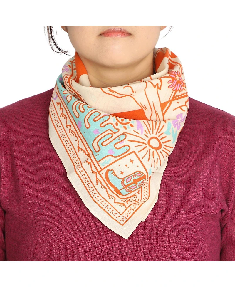 Bioworld Lightweight Western Theme 22"x22" 6-Pack Bandana Set