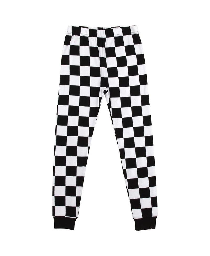 E.t. the Extra-Terrestrial Little Boys E.t. Checkerboard Youth Long Sleeve Pajama Set