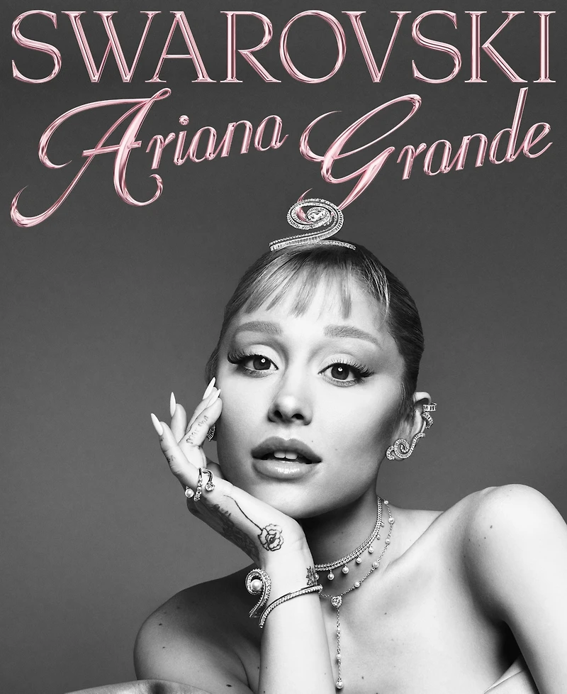 Swarovski Ariana Grande x Crystal Cultivated Pearl Baguette Cut Bangle Bracelet