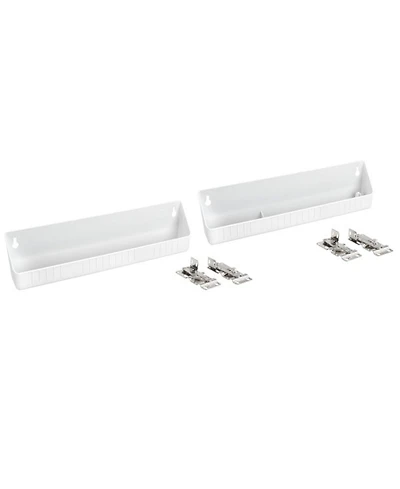 Rev-a-Shelf 14" Kitchen Sink Front Tip Out Accessory Trays, White, 6572-14-11-52
