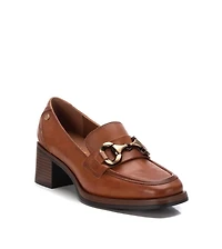 Carmela Leather Collection Women's Heeled Moccasins by Xti
