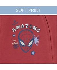Avengers Baby Boys 2 Pack Zip Up Sleep N' Play Coveralls