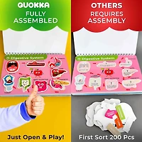 Quokka Montessori Busy Book for Toddlers 3-5 Years with Interactive Pages