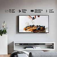 ProMounts Flat / Fixed Tv Wall Mount for 50" to 92" TVs up to 165lbs