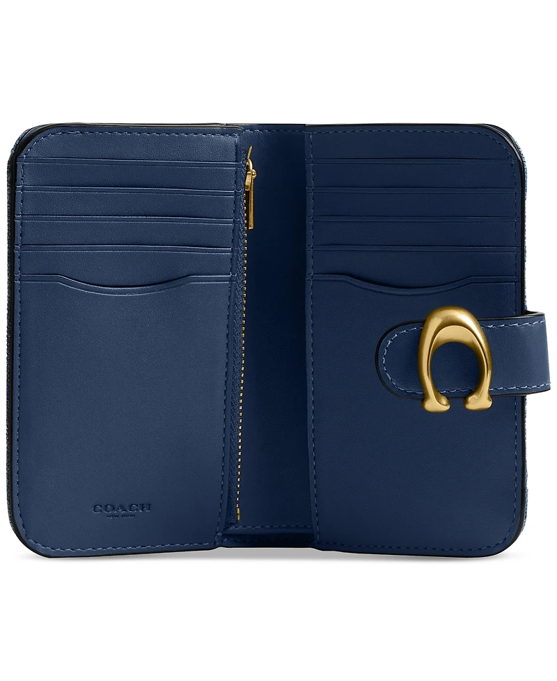 Coach Tabby Washed Denim Wallet