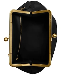 Coach Medium Leather Kisslock Frame Bag