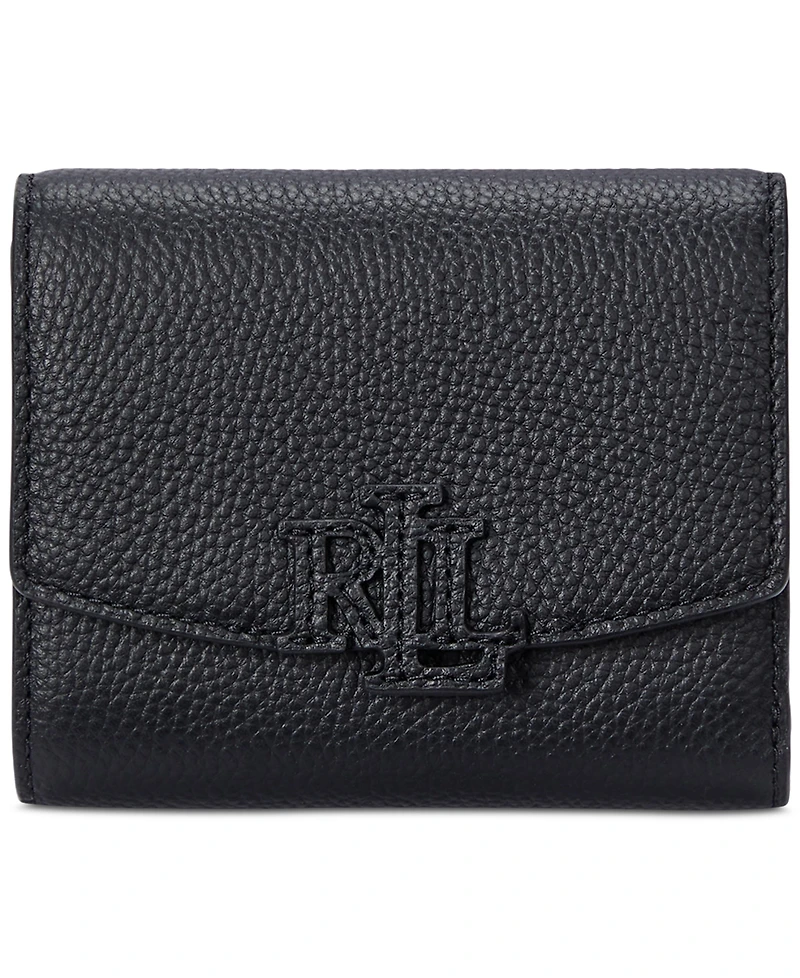 Lauren Ralph Lauren Pebbled Leather Small Cameryn Flap Wallet