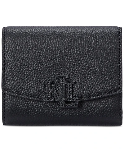 Lauren Ralph Lauren Pebbled Leather Small Cameryn Flap Wallet
