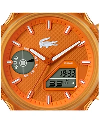 Lacoste Men's Orange Silicone Strap Watch, 45mm