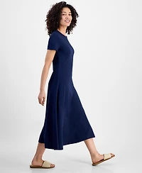 Style & Co Petite T-Shirt Midi Dress, Exclusively at Macy's