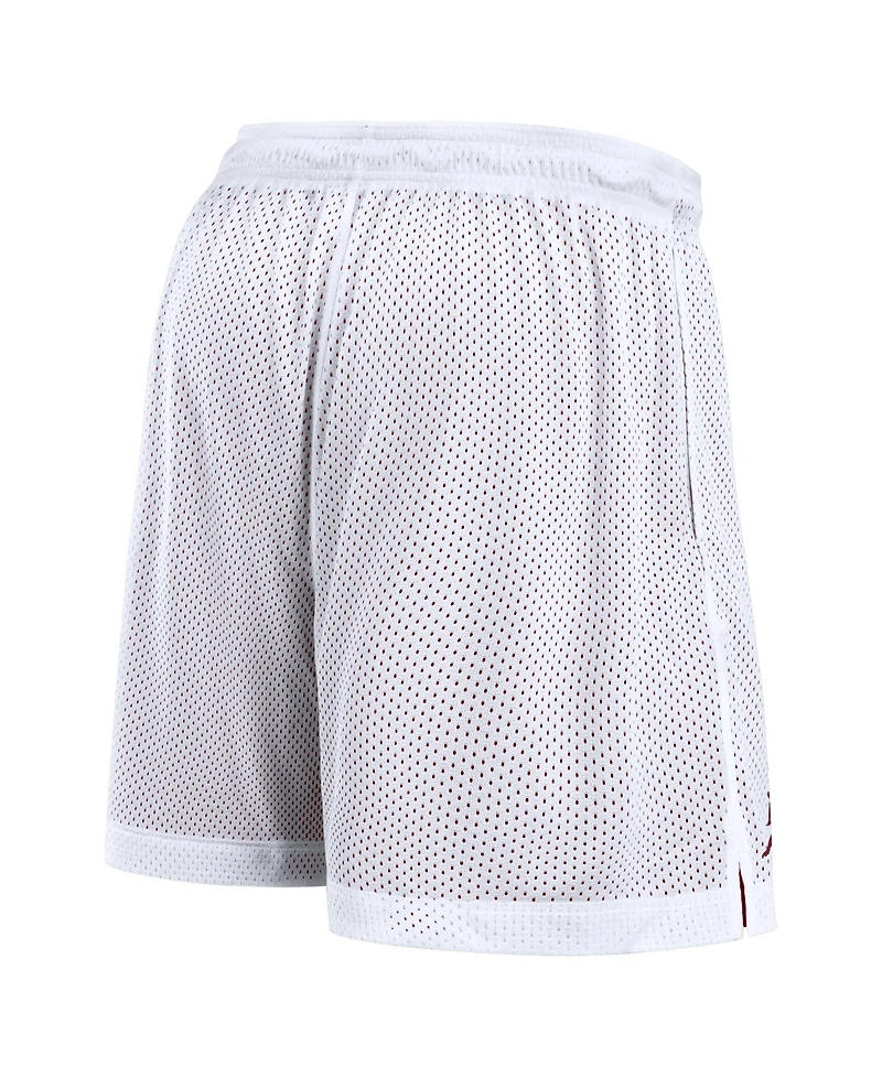 Jordan Men's White/Crimson Oklahoma Sooners Primetime Reversible Shorts