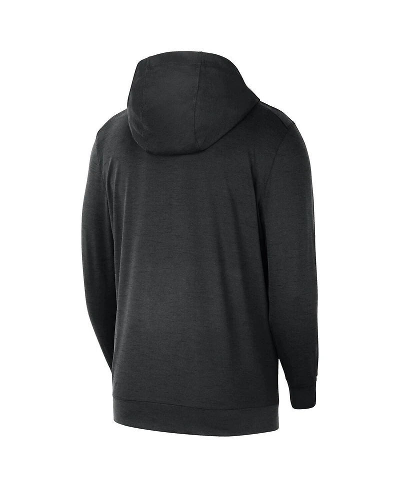 Nike Men's Black Los Angeles Lakers 2024/25 On-Court Authentic Practice Yoga Restore Lightweight Pullover Hoodie