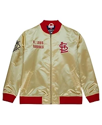 Men's Mitchell & Ness Gold St. Louis Cardinals Og 2.0 Lightweight Satin Full-Zip Jacket