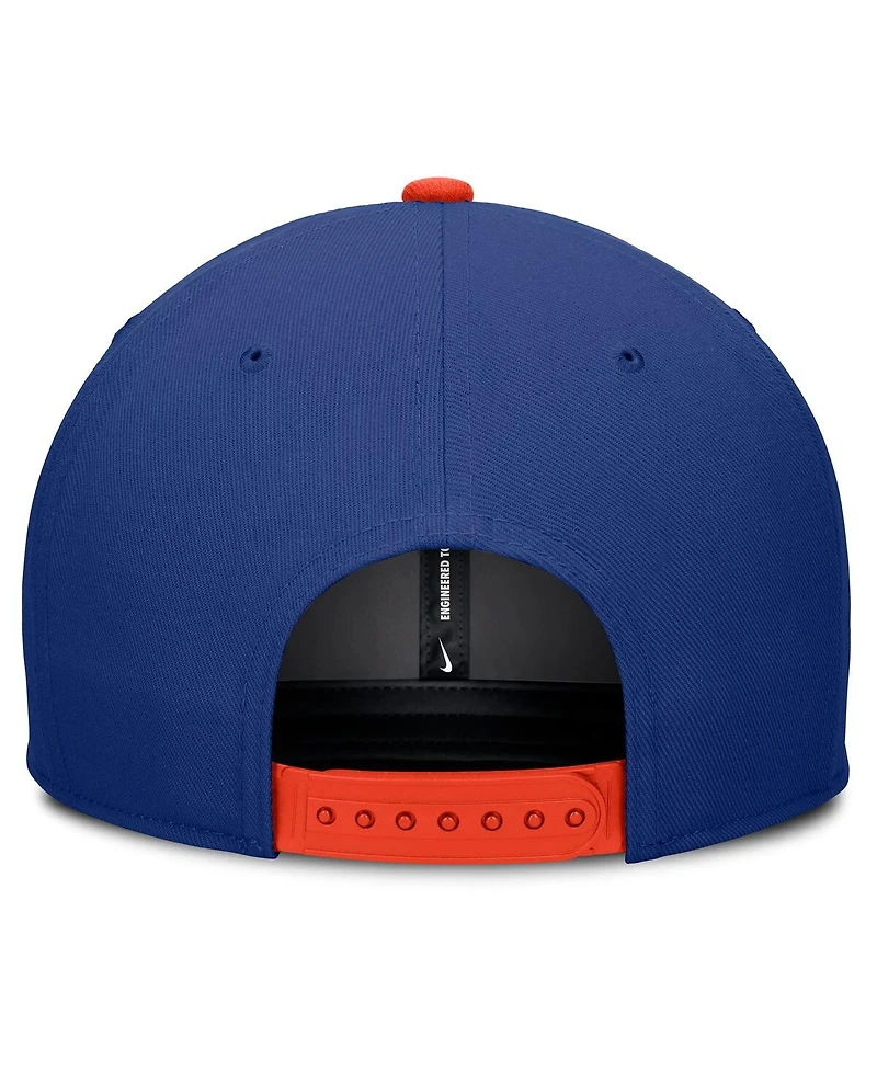 Nike Men's Royal/Orange New York Mets Pro Performance Snapback Hat