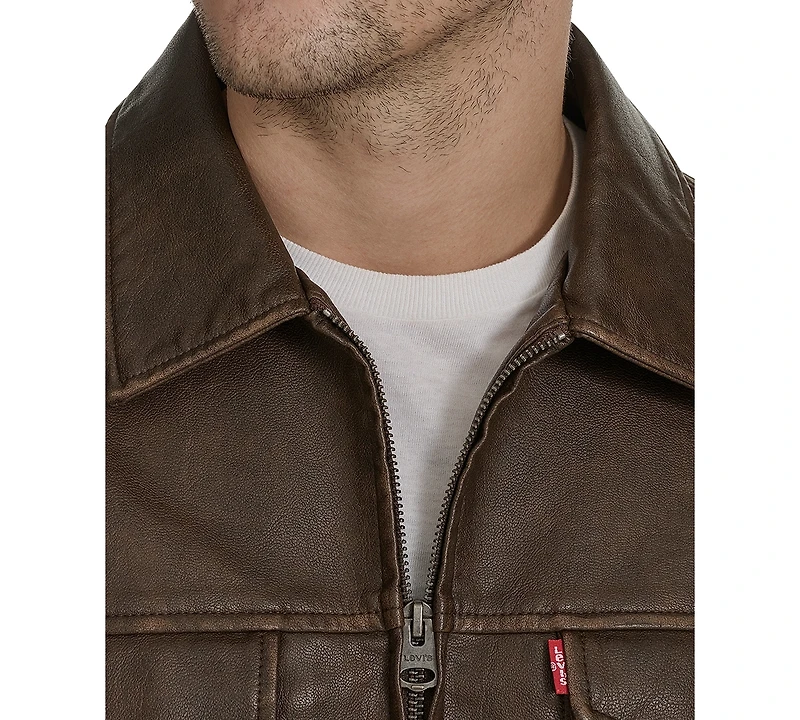 Levi's Men's Classic-Fit Faux-Leather Jacket