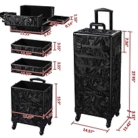 Byootique Rolling Makeup Train Case 4in1 Cosmetic