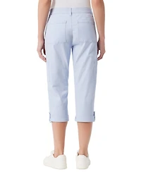 Gloria Vanderbilt Women's Adjustable-Hem Cargo Capri Pants