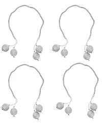 Saro Lifestyle Radiant Zari Thread Napkin Ring, Set of 4