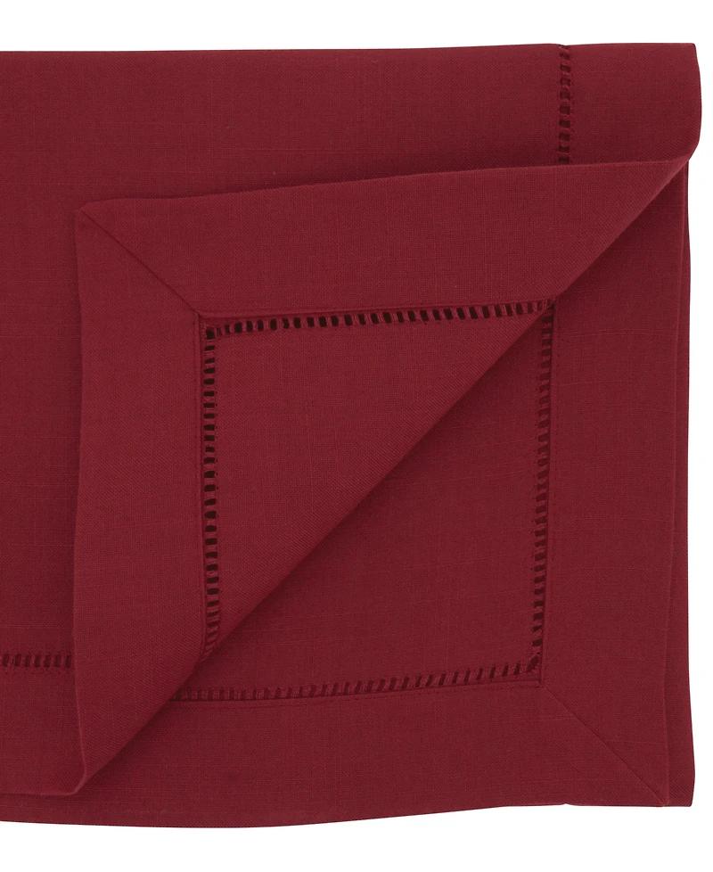 Saro Lifestyle Hemstitched Border Table Runner, 16" x 54"