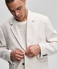 Mode of One Men's Relaxed-Fit Speckled Textured Blazer, Exclusively at Macy's