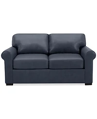 Radley Roll Arm 61" Leather Loveseat, Exclusively at Macy's