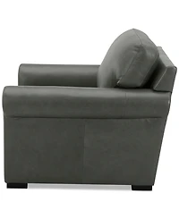 Radley Roll Arm 38" Leather Chair, Exclusively at Macy's