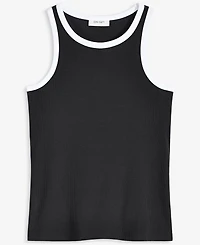 On 34th Women's Contrast Tipped Micro Rib Tank Top, Exclusively at Macy's