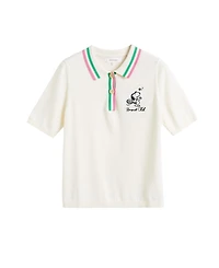Chinti and Parker Women's & Cotton Peanuts Racquet Club Polo