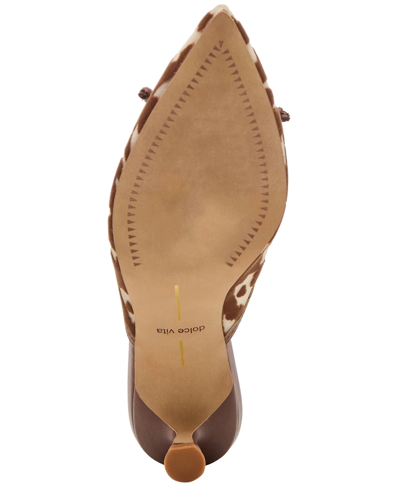 Dolce Vita Women's Cleo Bow Slip-On Kitten-Heel Mules