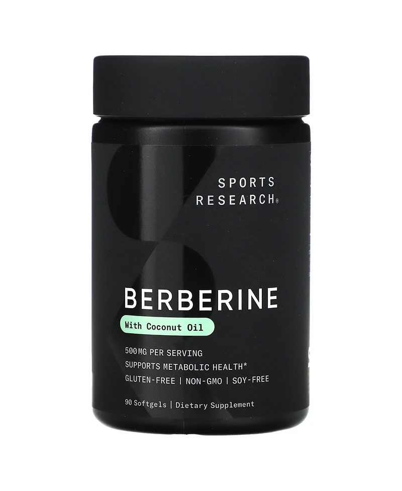Sports Research Berberine With Coconut Oil 500 mg
