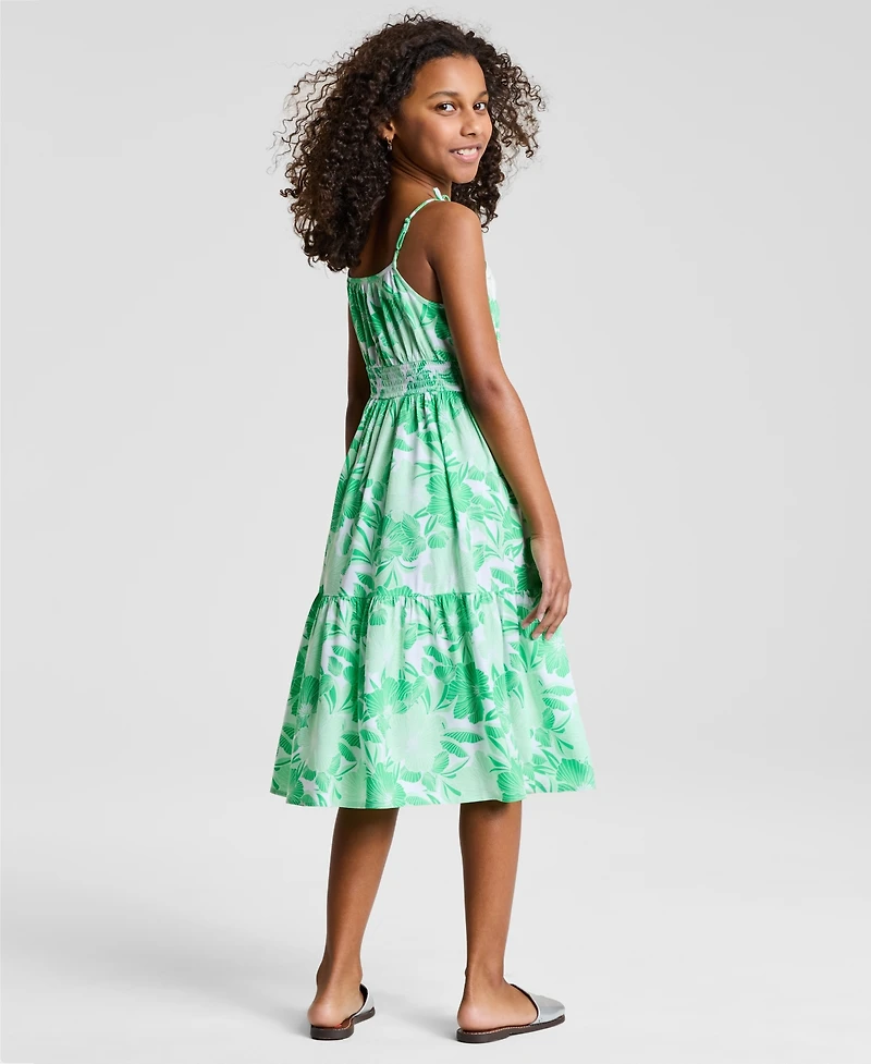 Epic Threads Little & Big Girls Floral-Print Tiered Midi Dress, Exclusively at Macy's