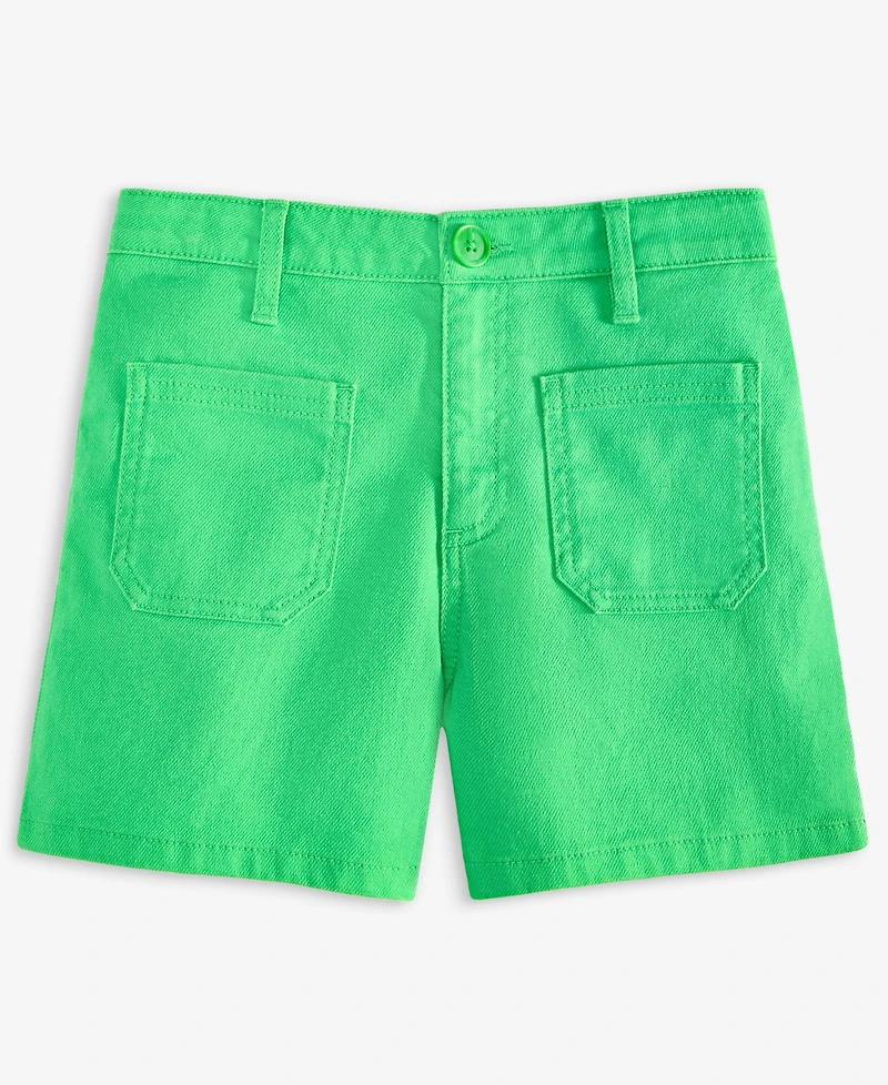 Epic Threads Little & Big Girls Twill Patch-Pocket Shorts, Exclusively at Macy's