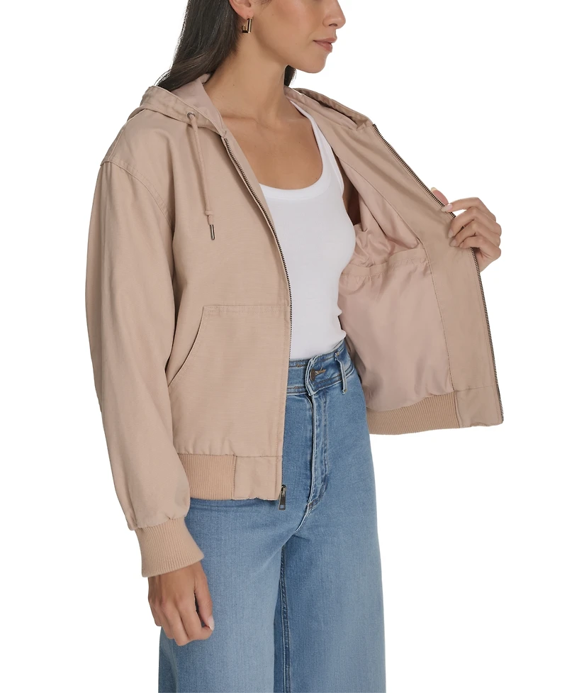 Levi's Women's Relaxed Hooded Bomber Jacket