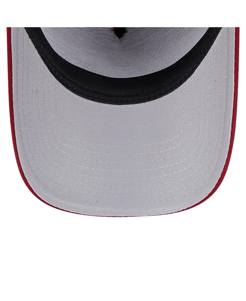 New Era Men's Burgundy Colorado Avalanche Core A-Frame 9FORTY Adjustable Hat