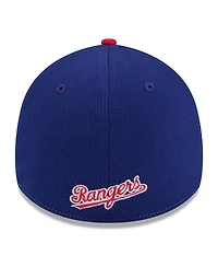 New Era Men's Royal/Red Texas Rangers 2025 Mlb Clubhouse 39THIRTY Flex Hat