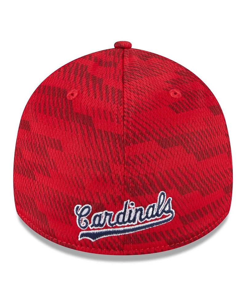 New Era Men's Red St. Louis Cardinals 2025 Mlb Clubhouse 39THIRTY Flex Hat