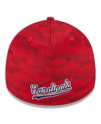 New Era Men's Red St. Louis Cardinals 2025 Mlb Clubhouse 39THIRTY Flex Hat