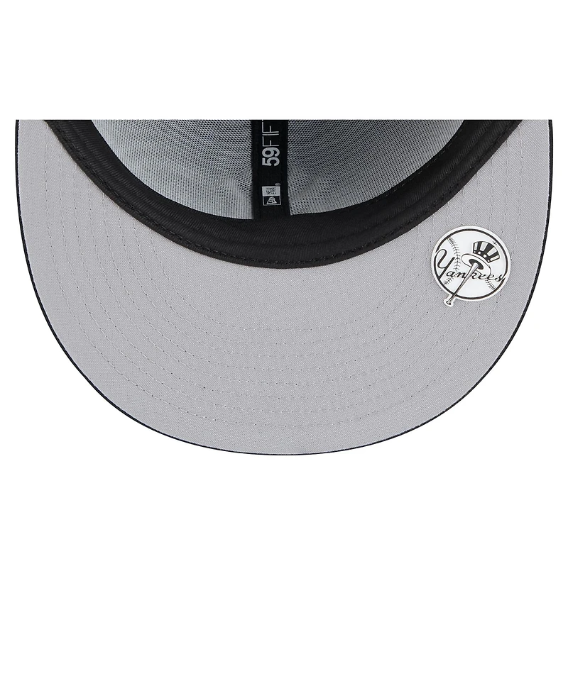 New Era Men's Black New York Yankees 2025 Mlb Clubhouse 59FIFTY Fitted Hat