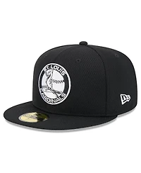 New Era Men's Black St. Louis Cardinals 2025 Mlb Clubhouse 59FIFTY Fitted Hat