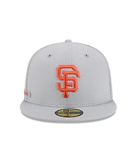 New Era Men's Gray San Francisco Giants 2025 Mlb Clubhouse 59FIFTY Fitted Hat