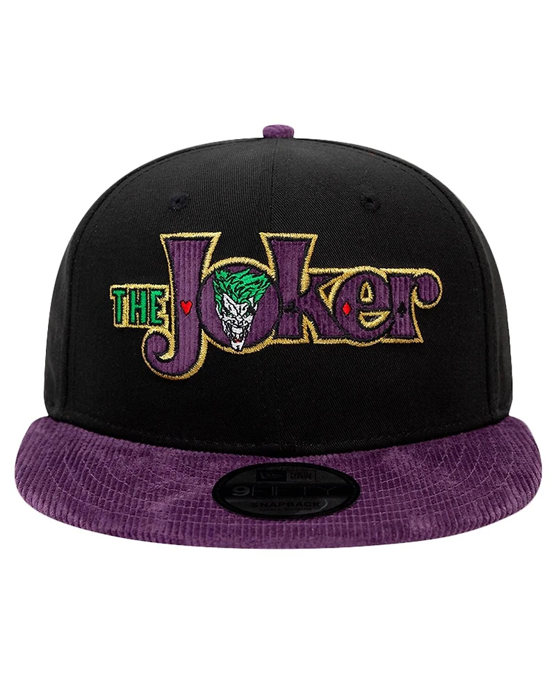 New Era Men's Black Joker Script 9FIFTY Snapback Hat