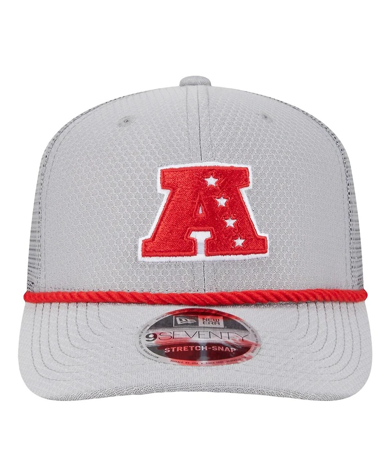 New Era Men's Gray Denver Broncos 2025 Pro Bowl 9SEVENTY Stretch-Snap Hat