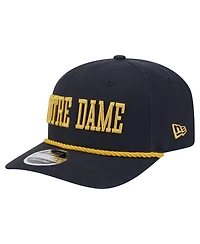 New Era Men's Navy Notre Dame Fighting Irish 9SEVENTY Stretch-Snap Adjustable Hat